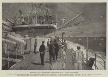 O Treinamento de Mensageiros de Guerra Naval, Pombos Transportadores que deixam um Navio de Batalha em Plymouth